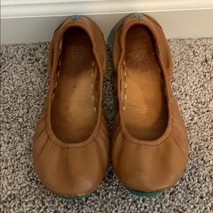 Chestnut Tieks Flats Size 6